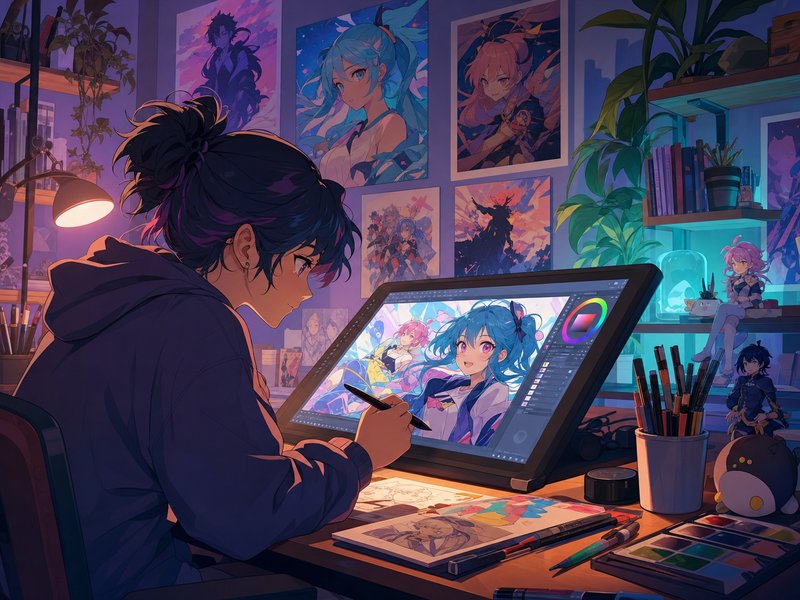 抖阴 - 动漫数字艺术创作教程